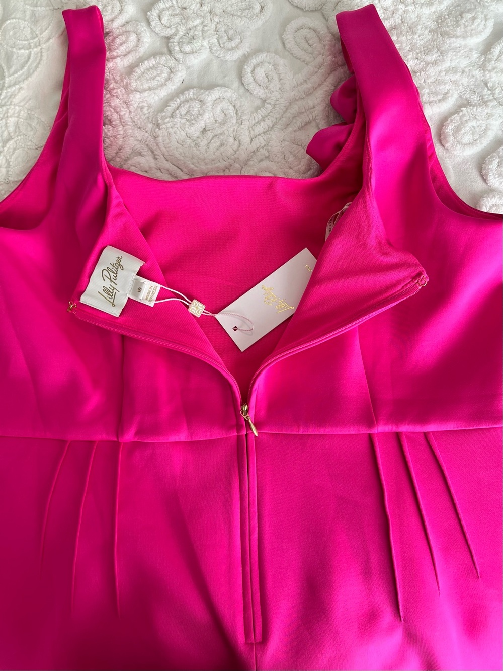 Lilly Pulitzer Passion Fruit Pink Jade Dress - Picture 7 of 11
